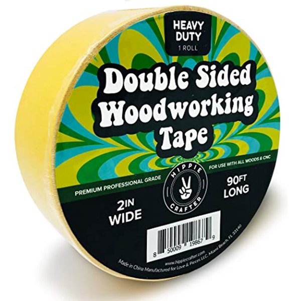 Double Stick Tape for Woodworking - 2 inch Wide Wood Tape Double Sided for Woodworkers - 90FT x 2"