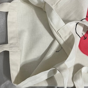 Tote Bagcherry Tote Bag Creamy Color Tote Bag - Etsy