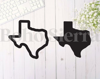 Texas Outline SVG: Vector Cut File for Cricut, Silhouette - Etsy Australia