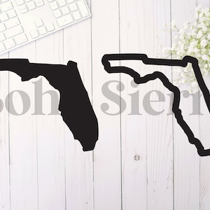 Florida Vereinfacht SVG | Florida Umriss | Florida Solid | Digitaler Download | Florida Cut File | SVG-Datei für Cricut | Zustand SVG