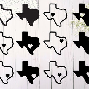 Texas Heart Home SVG Bundle | Texas Love | Digital Download | SVG Cut File for Cricut | State SVG | Dallas | Houston | San Antonio | Austin