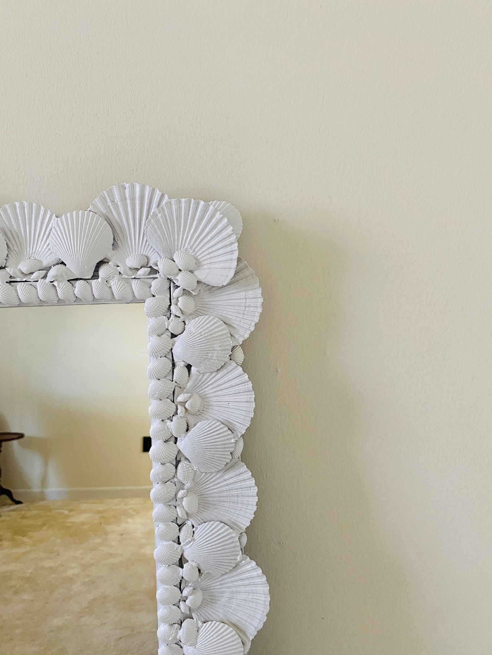Coastal Seashell Mirror Large Square - Etsy