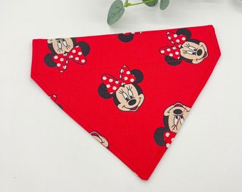 Minnie Mouse pet Bandana/Disney Dog Bandana/ Cute Cat Bandana/Pet Accessories/Pet Neck Wear/Slip on bandanas/ free shipping
