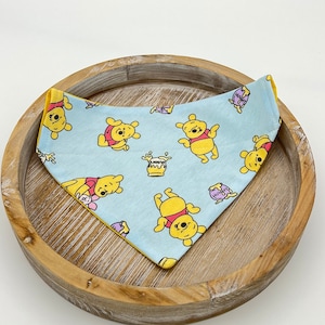 Winnie the Pooh Pet Bandana | Dog Bandana | Cat Bandana | Pet Accessories | Pet Clothing | Pet Cute Bandanas -Slip on bandanas