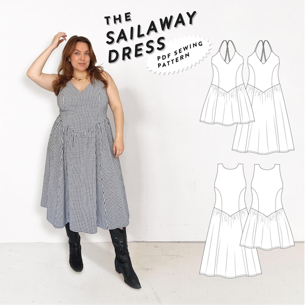 Vestido Sailaway - molde de costura em PDF