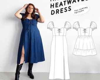 The Heatwaves Dress - PDF PATTERN