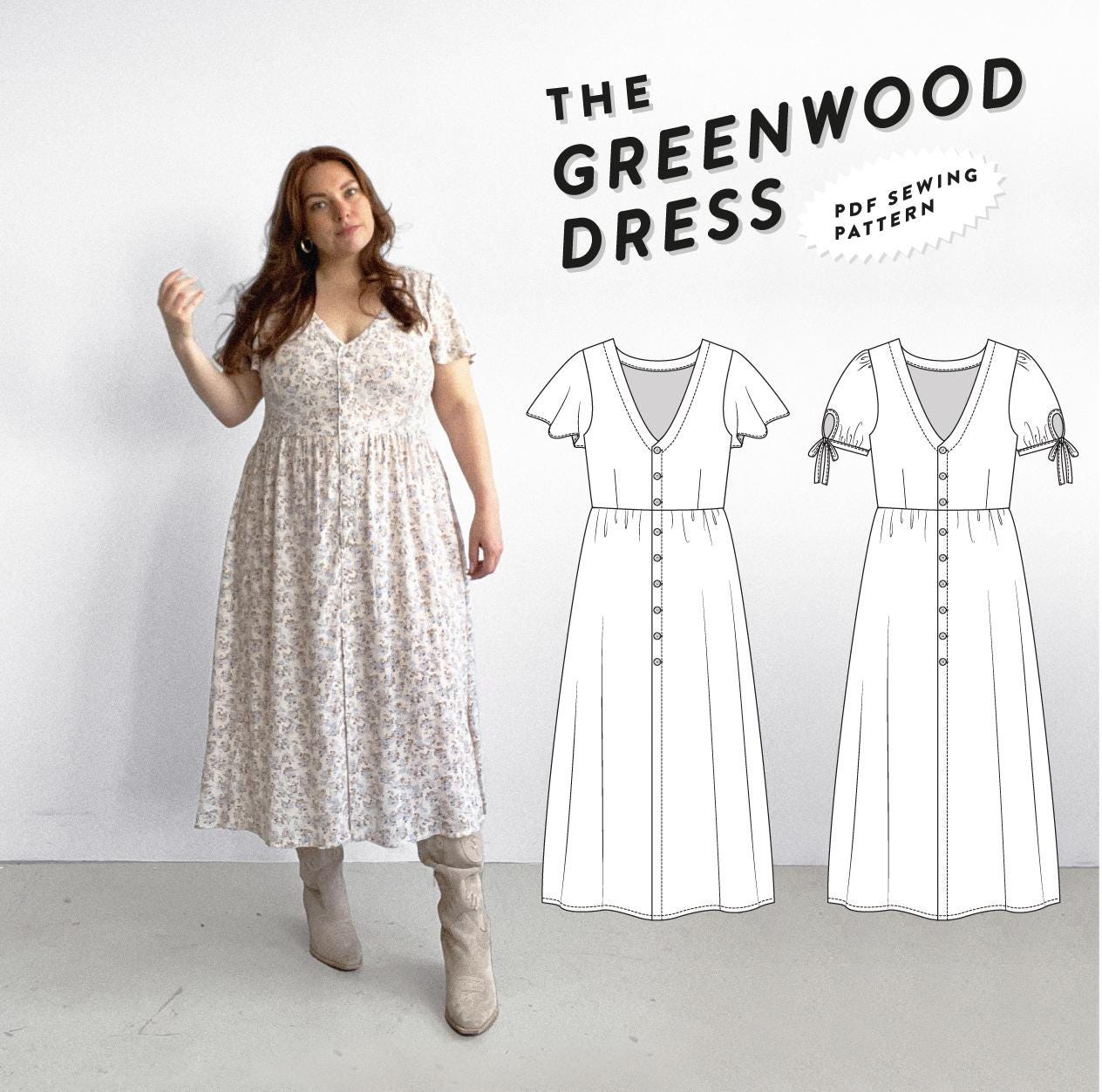 The Greenwood Dress - PDF PATTERN