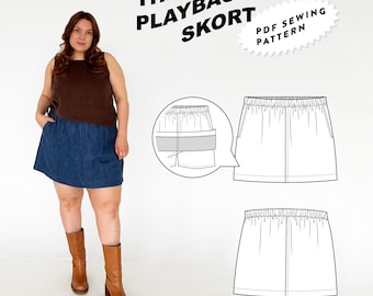 The Playback Skort - pdf sewing pattern