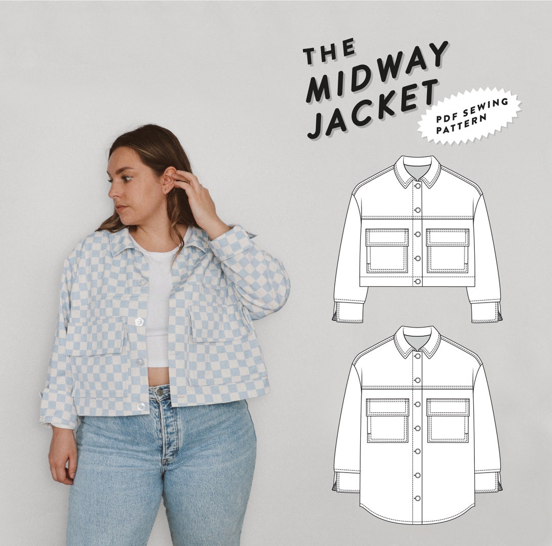 MIDWAY JACKET - PDF Sewing Pattern - Etsy