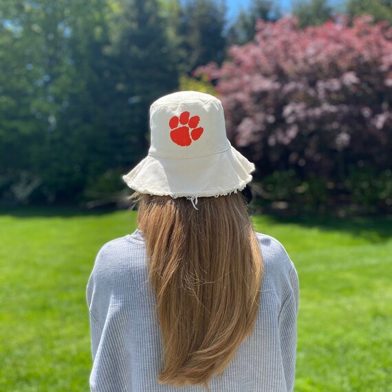 College Cotton Canvas Bucket Hat Custom 