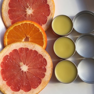 Tangerine Grapefruit Lip Balm/ Handmade Lip Balm