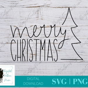 Merry Christmas Svg, Christmas Tree SVG, Christmas Svg, Tree Svg, Merry Christmas, Christmas, Svg Files for Cricut, Silhouette Files, SVG