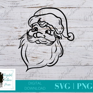 Santa Claus Svg, Santa SVG, Christmas Svg, Santa Hat Svg, Christmas, Svg Files for Cricut, Silhouette Files, SVG