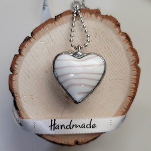 Handmade Millefiori Lampwork Glass Heart Pendant Necklace