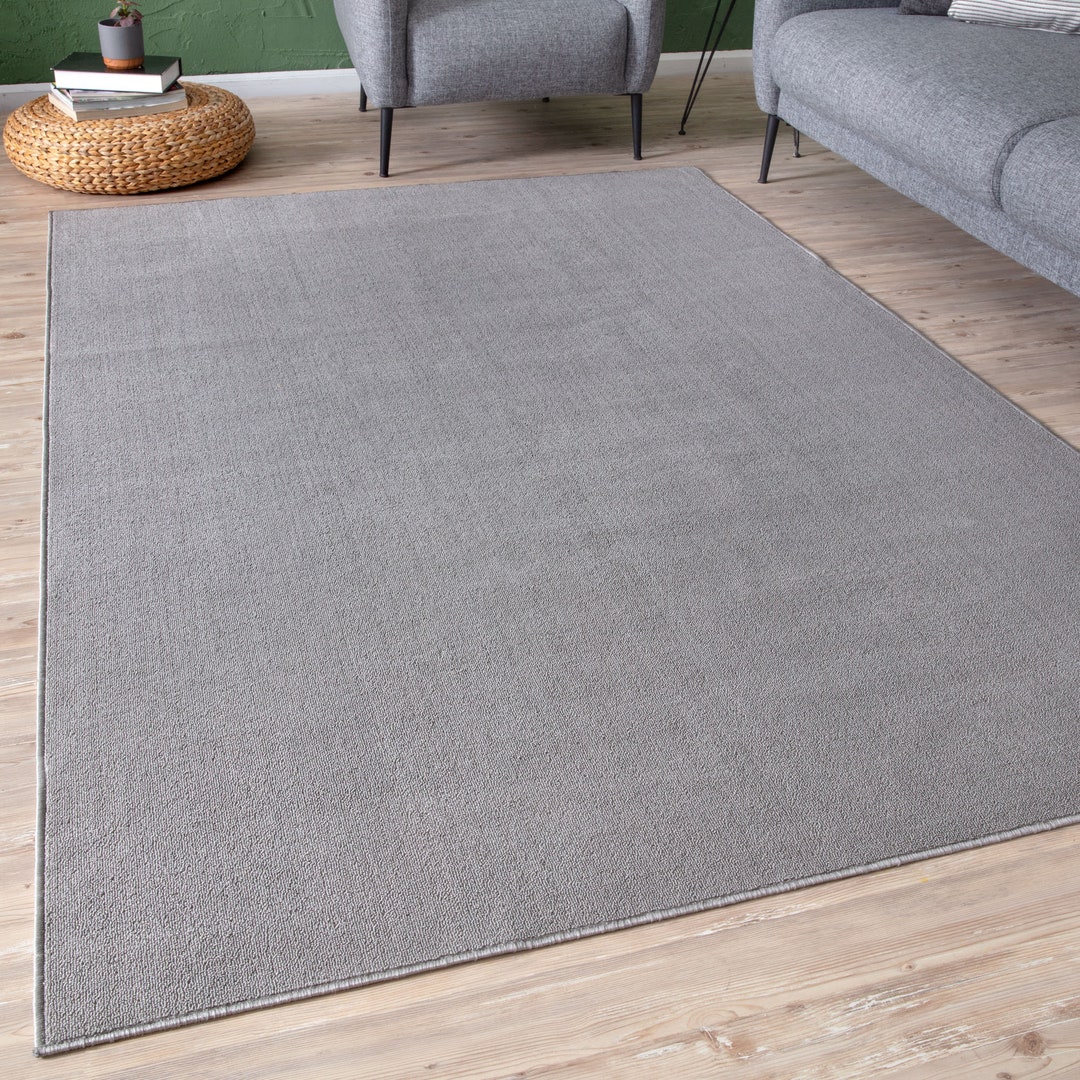 Flex Collection Low Pile Rugs Solid Design In Silver For Dining Room flex-collection-low-pile-rugs-solid-design-in-silver-for-dining-room