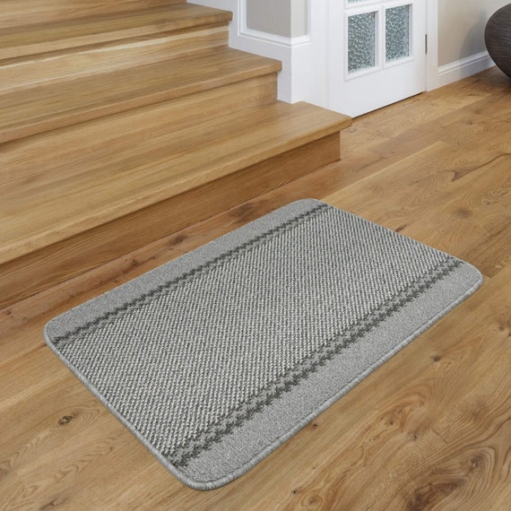 INDOOR DOOR Mat Rug Grey Home Kitchen Mat Washable Non-slip Door