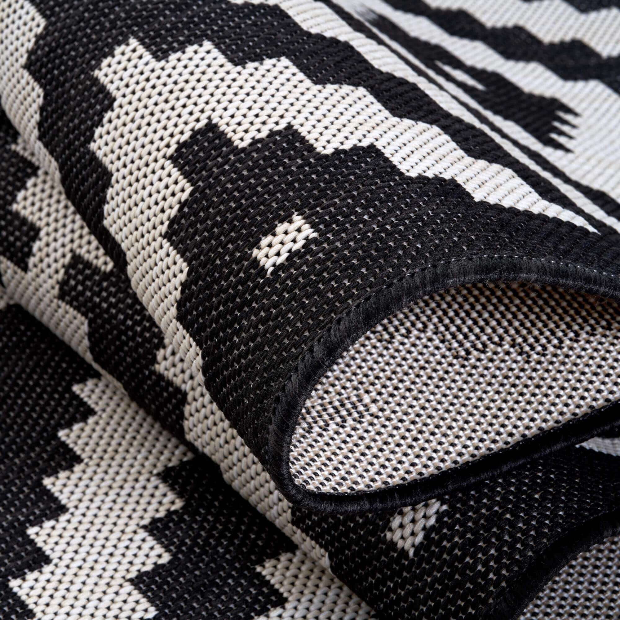 DIAMOND DESIGN BLACK Outdoor & Indoor Rug Durable Weather - Etsy UK