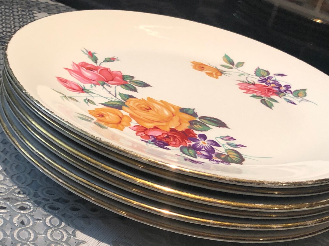 Vintage De Set of 6 Pc Royal Swan England Etsy
