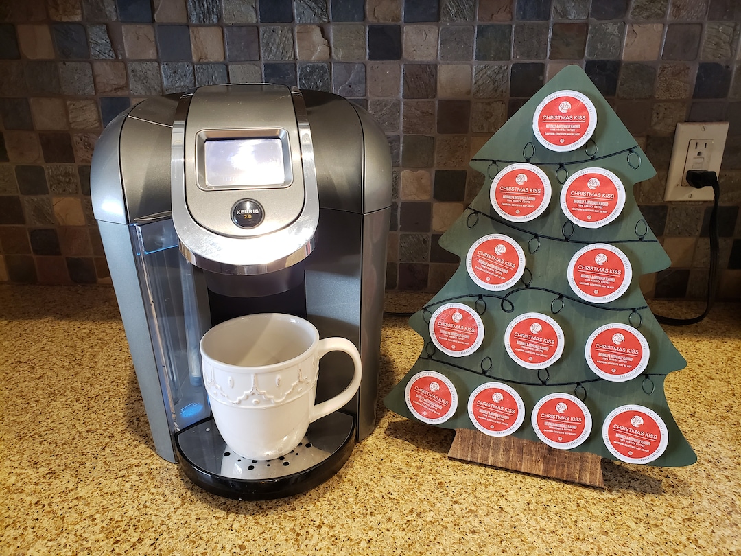 Keurig Christmas Tree Coffee Pod/k Cup Holder, Handcrafted Storage
