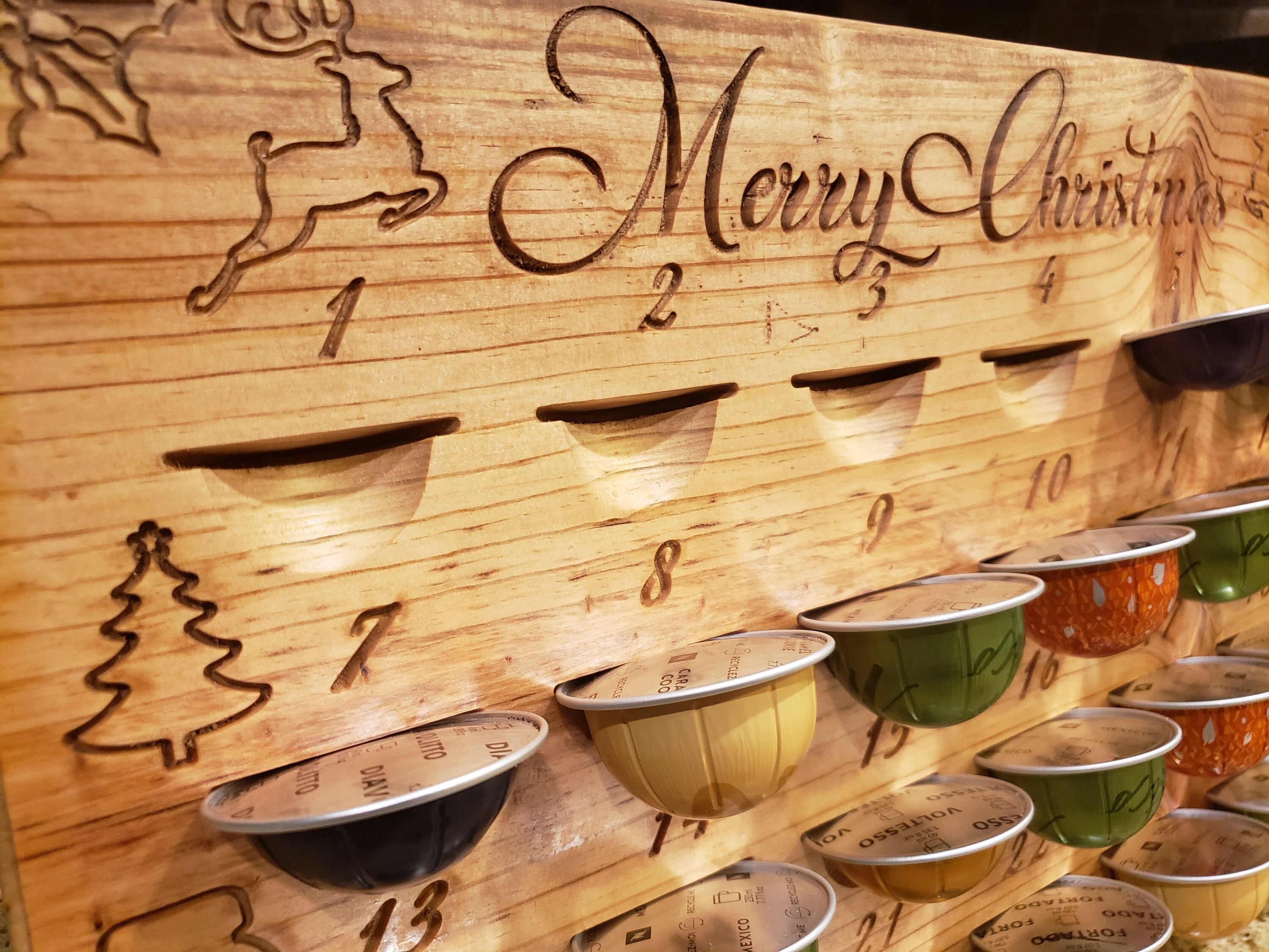 Nespresso Christmas Advent Calendar Coffee Capsule/pod Holder