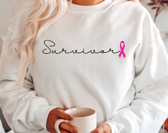 Survivor T-Shirt,Breast Cancer Survivor Shirt,Pink Ribbon Tee,Cancer Ribbon Shirt,Breast Cancer Awareness Shirt,Cancer Warrior Shirt, Cancer