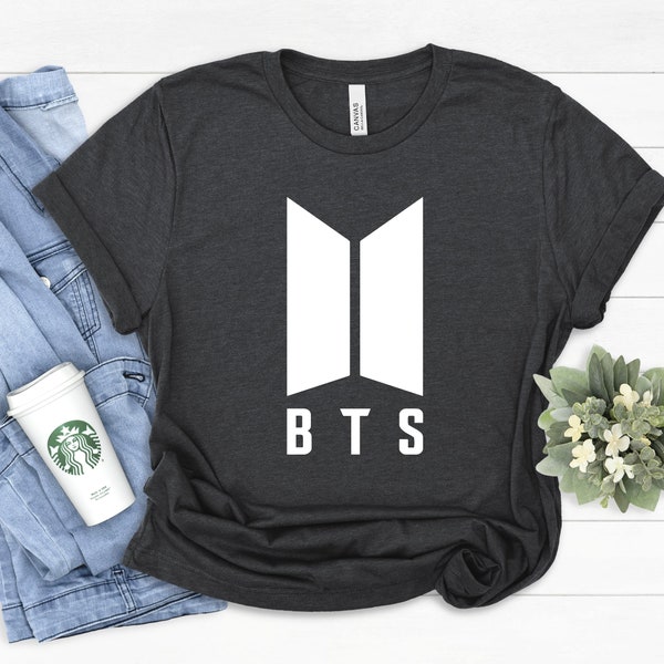 Bts Logo Shirt, Bts Group Shirt, BTS Love, BTS Bangtan Boys, BTS Fan, Korean Music Group Tee, Jungkook, Jimin, Suga, J-hope, Christmas Gift