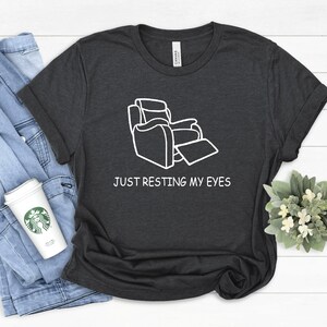 Just Resting My Eyes Shirt, I&#39;m Not Sleeping, Dad Shirt, Funny Grandpa Tee, Grandpa Father Shirt, Fathers Day Gift, Valentines Gift,Gift him