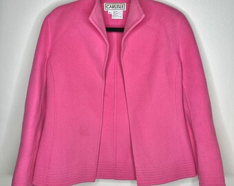 Vintage Hot Pink 100% Wool Carlisle Coat Size 4