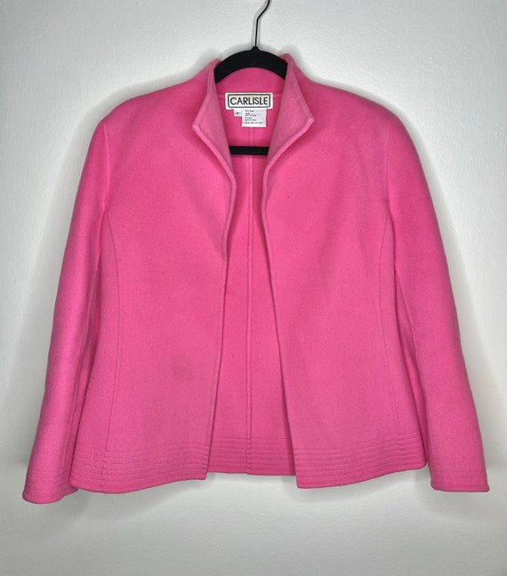 Vintage Hot Pink 100% Wool Carlisle Coat Size 4