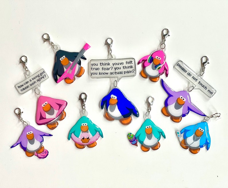 Club Penguin Chat Bubble Accessory Customizable Charm image 1