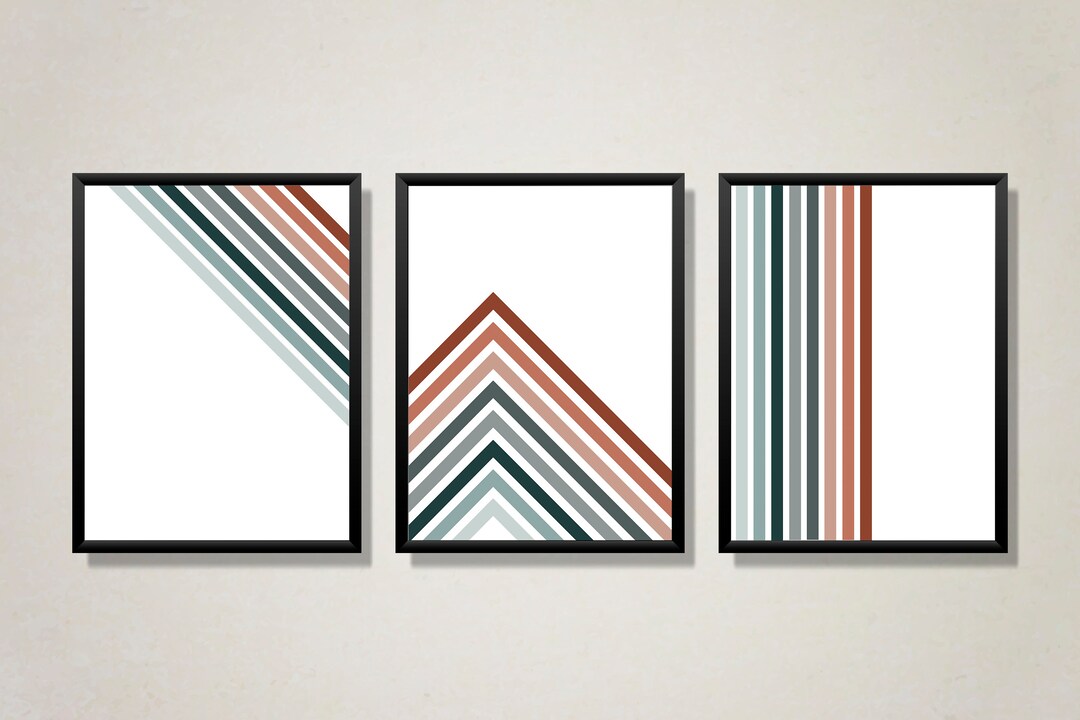 Minimalist Stripes Wall Art Printable Wall Art 5x7 8x10 Etsy