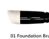 Collection of professional makeup brushes artisans