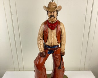 Vintage Chalkware Singing Cowboy Vintage Chalkware Singing Cowboy