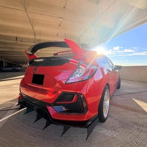 2016-21 Honda Civic Hatchback Sport 2pc Rear Diffuser