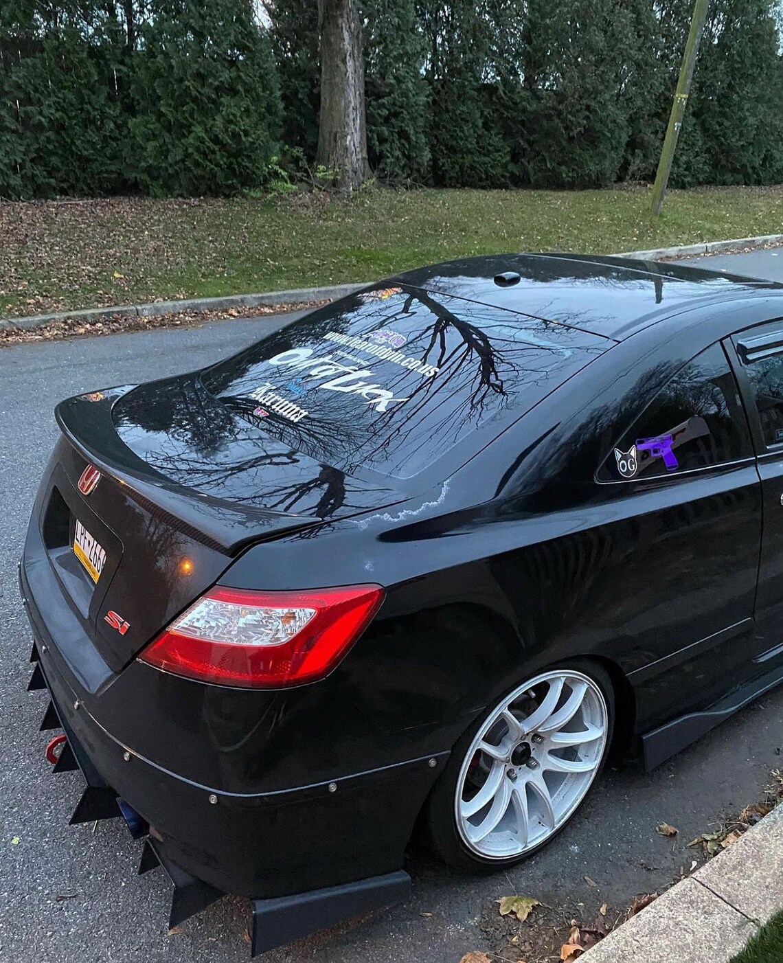 5 Piece Rear Diffuser 07-11 Honda Civic Si/non-si Coupe Only - Etsy
