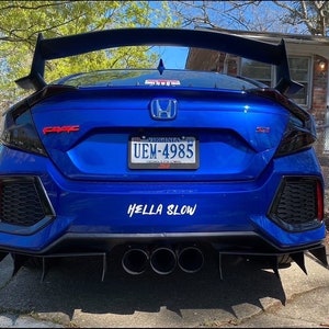 2017-2021 Honda Civic Si Sedan 2pc Shark Fin Diffuser - Etsy Canada