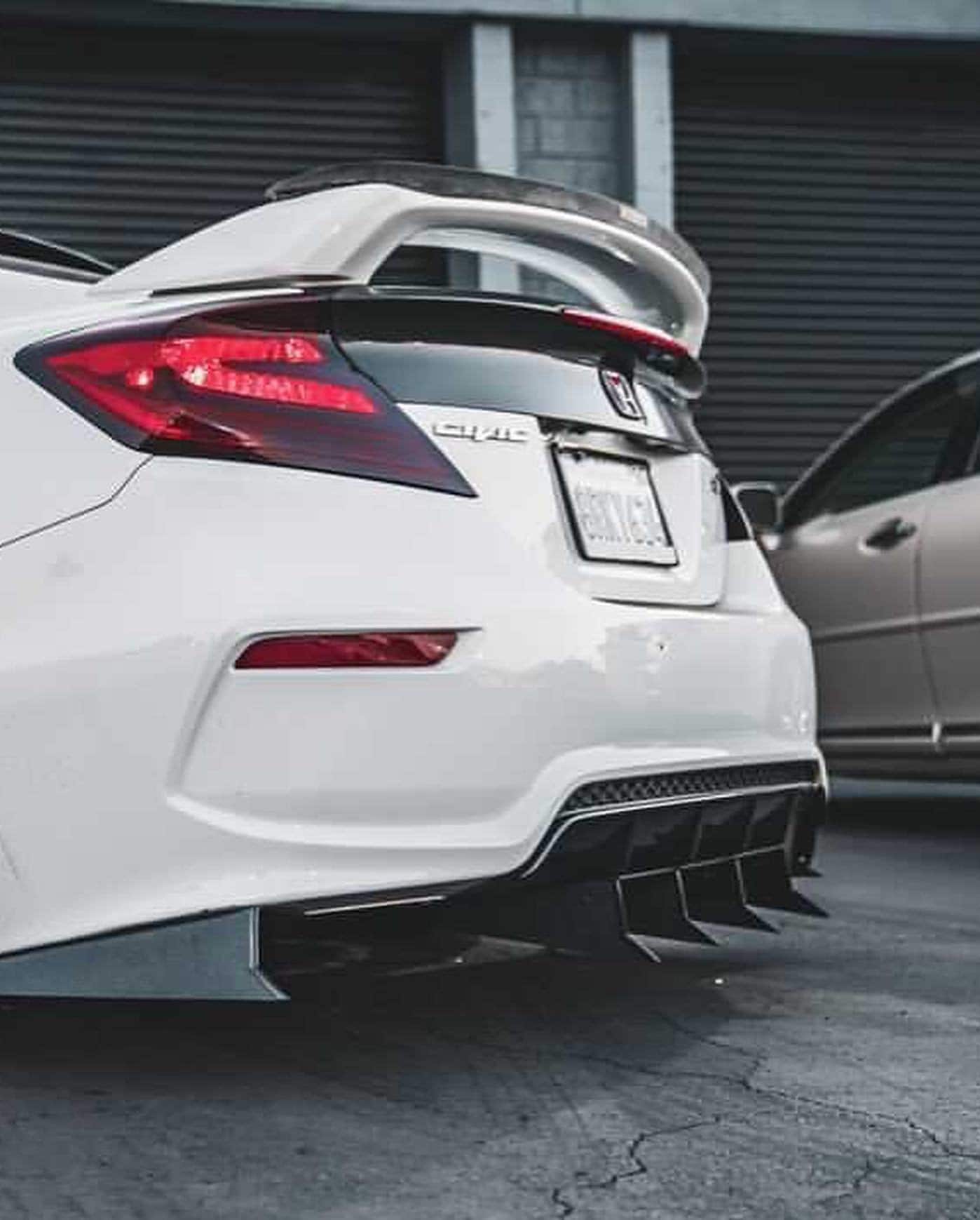 2012-2015 Honda Civic Si Coupe 3pc. "Shark Fin" Diffuser