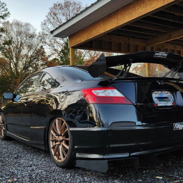 2007-2011 Honda Civic coupe Si or Non_Si models 3pc Hex Rear Diffuser
