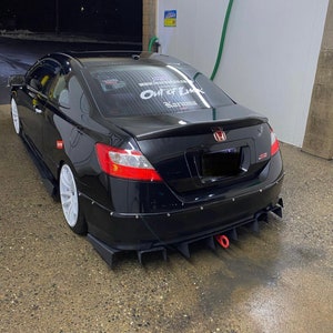5 Piece Rear Diffuser 07-11 Honda Civic Si/non-si Coupe Only - Etsy