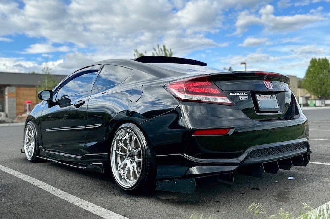 3 Piece Rear Diffuser 201315 Honda Civic Si Coupe Etsy