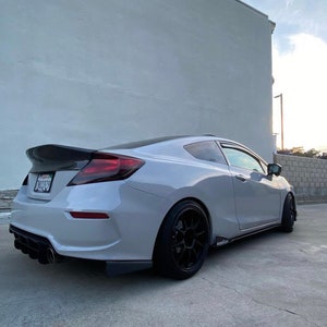 3 piece Round-End Rear Diffuser 12-15 Honda Civic coupe Si or Non-Si