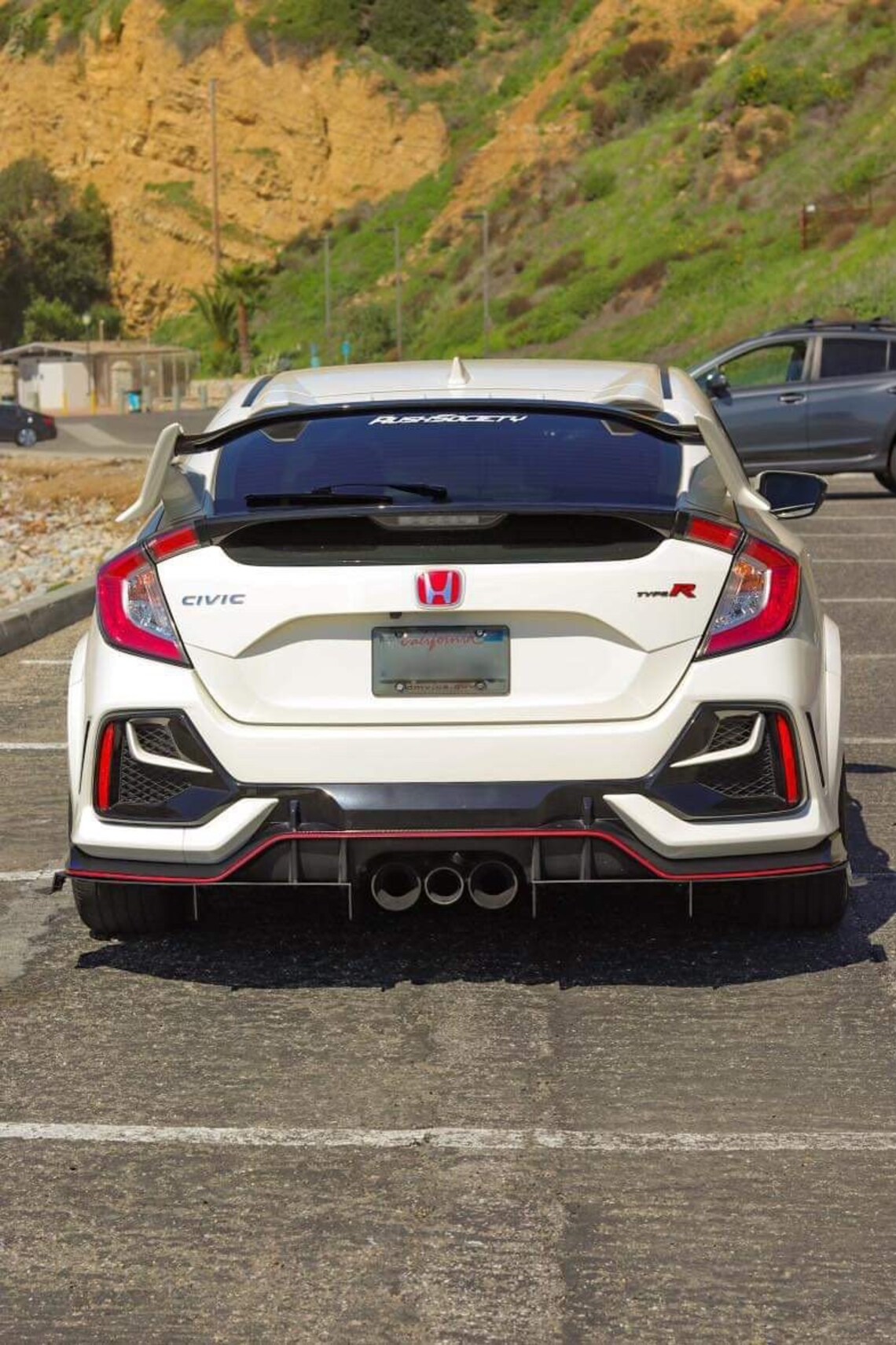 2017-2021 Honda Civic Type R 2pc Rear Diffuser - Etsy