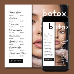 Botox & Filler Social Media Post Templates (Digital Download)