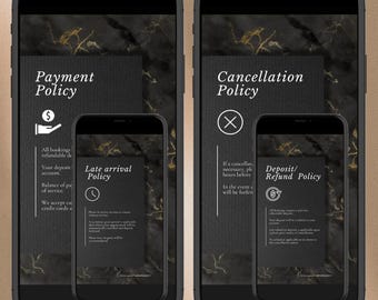 Esthetician Policy Templates: Payment, Cancellation, Refund (Editable)