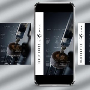 Med Spa Price List Template: Botox & Filler Social Media (Digital)