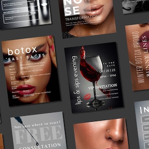 300 Nurse Injector Instagram Templates, Aesthetic Nurse Template, Medspa Instagram Stories, Medspa Social Media, Botox and Filler Instagram