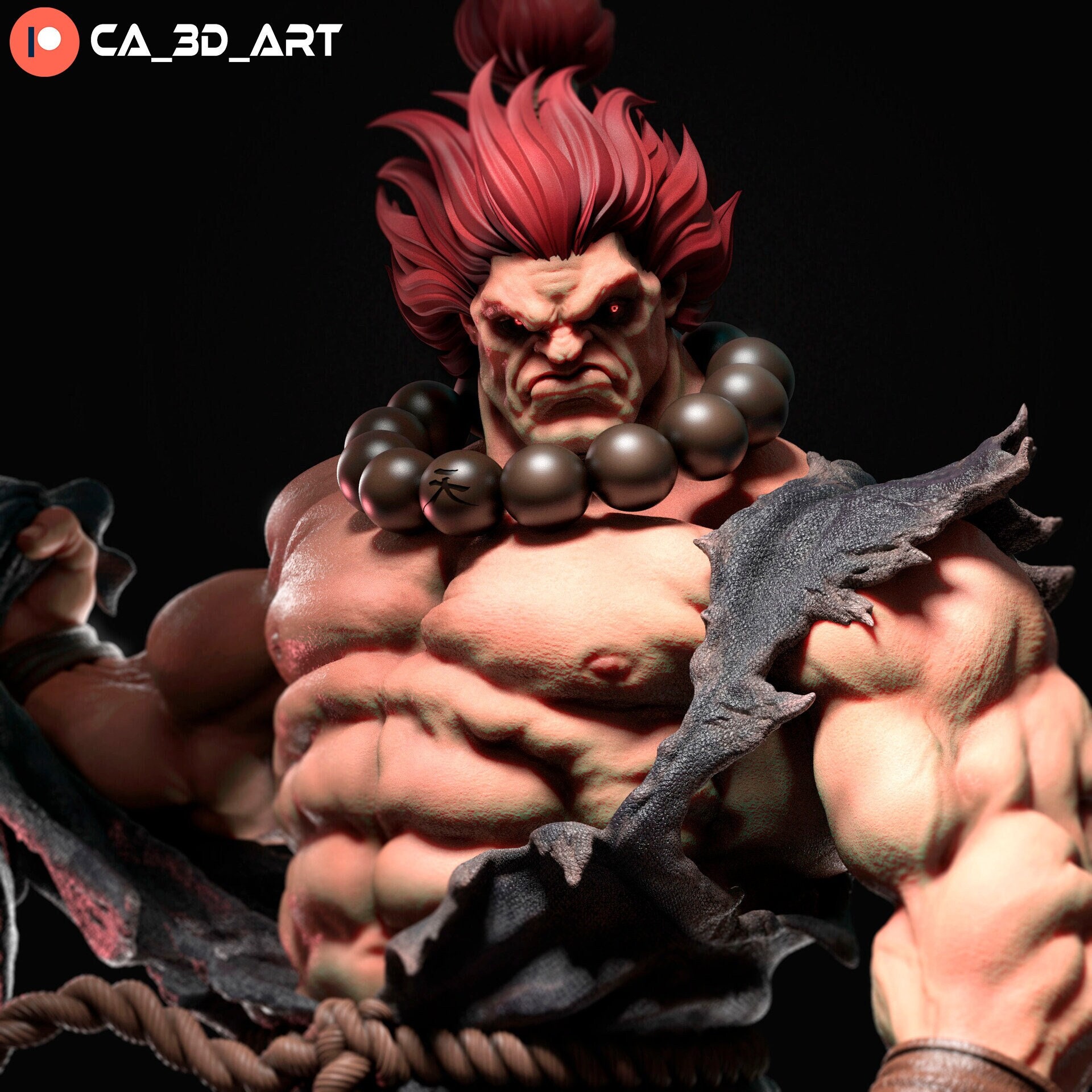 Street Fighter Ryu Akuma Evil Alpha Art Print for Sale by mr-jerichotv