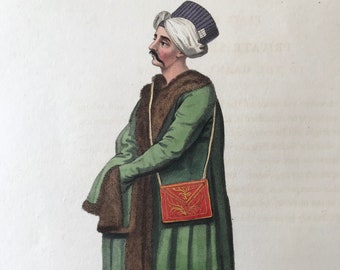 PRIVATE SECRETARY To The Grand Seignior (Ottoman - Costume) Original
