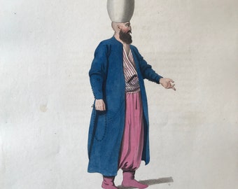 An OFFICER Of The JANISSARIES (Ottoman - Costume) Original