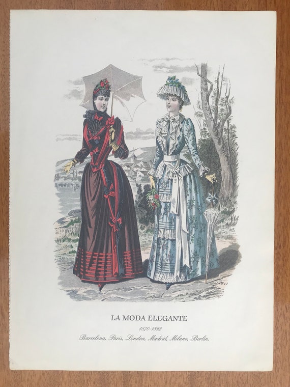 La Moda Elegante (1870-1892) - Etsy